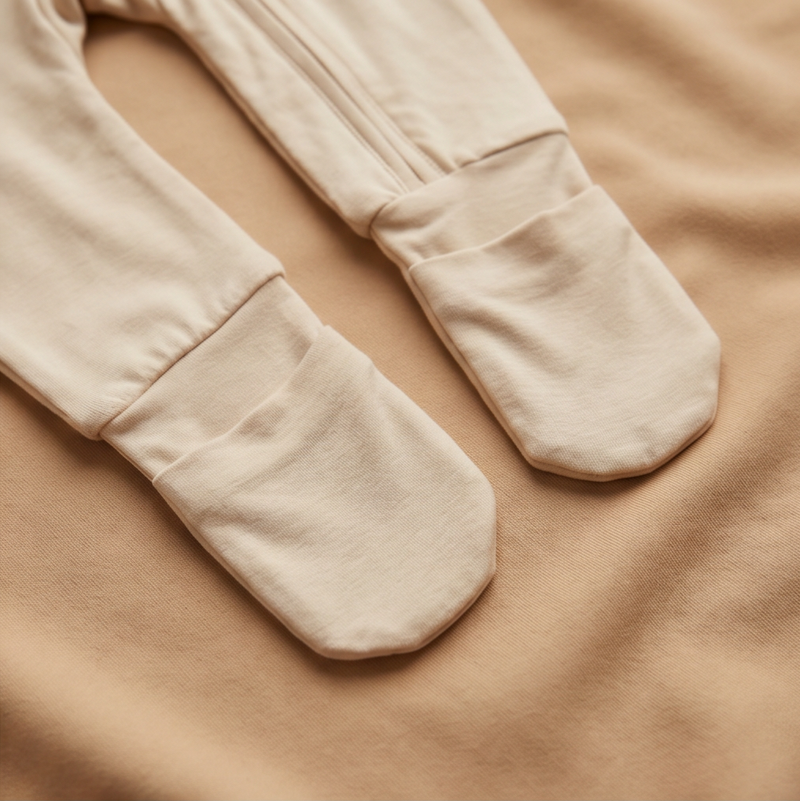 Bamboo Baby Grow - Cream
