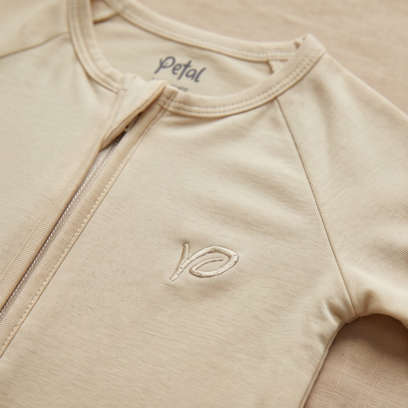 Bamboo Baby Grow - Cream